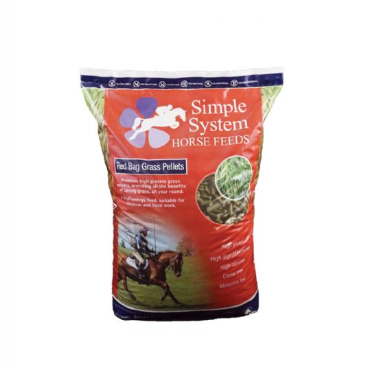 Grass Nuts for Horses  Red Bag Grass Pellets
